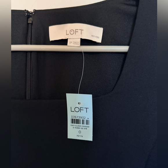 NWT LOFT Flounce Cut Ponte Mini Dress - XSP - Picture 5 of 6